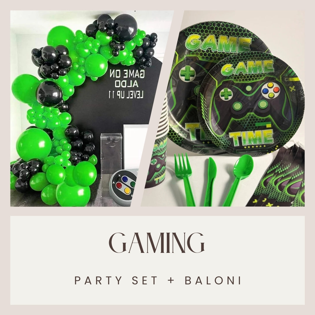 Gaming party set + Baloni