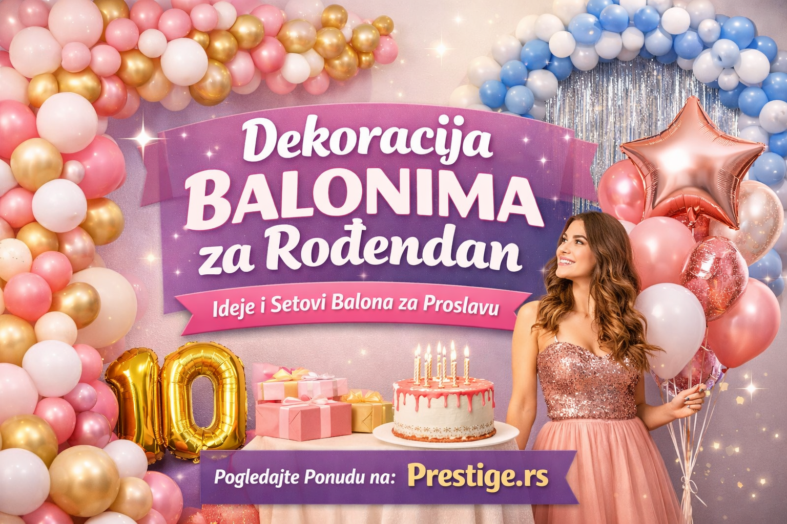 Baloni za rođendan – dekoracija balonima i setovi balona za rođendansku proslavu