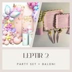 Leptir 2 party set + Baloni - Prestige