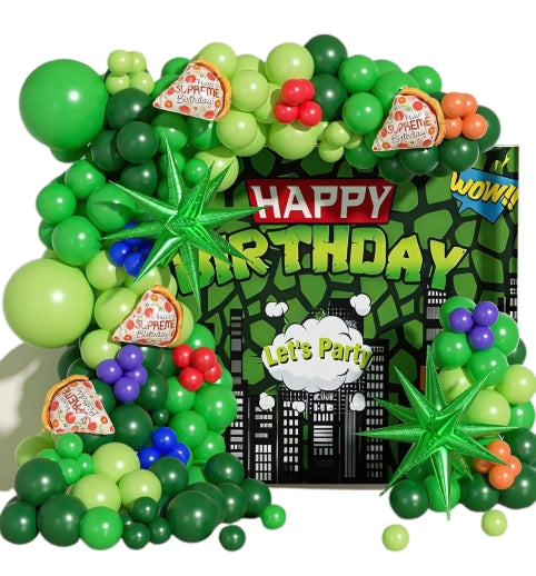 Zeleni pizza set balona - Prestige