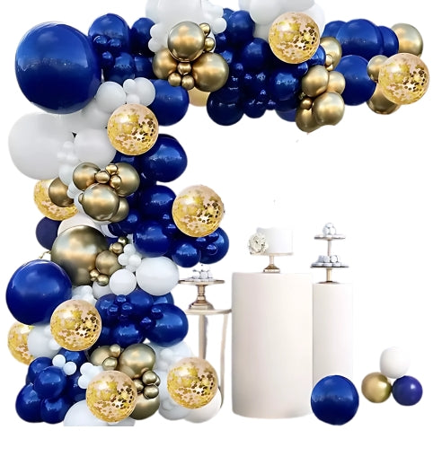 Plavo zlatni set balona - Prestige