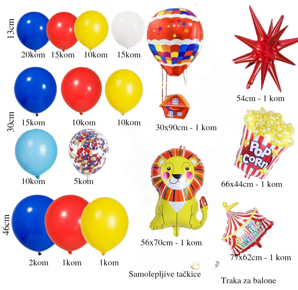 Cirkus set balona - Prestige