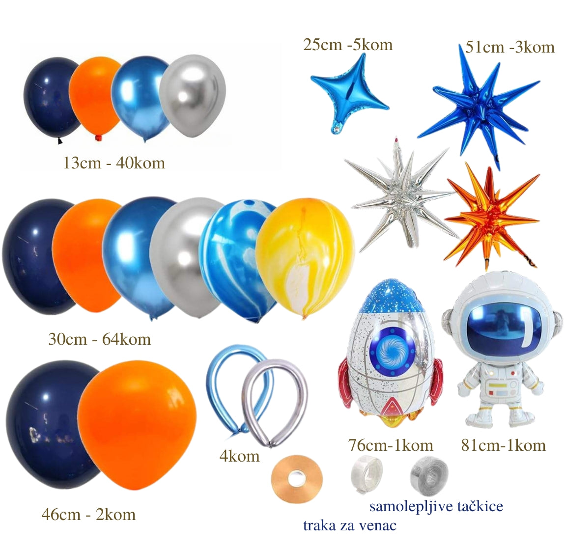 Astronaut set balona - Prestige