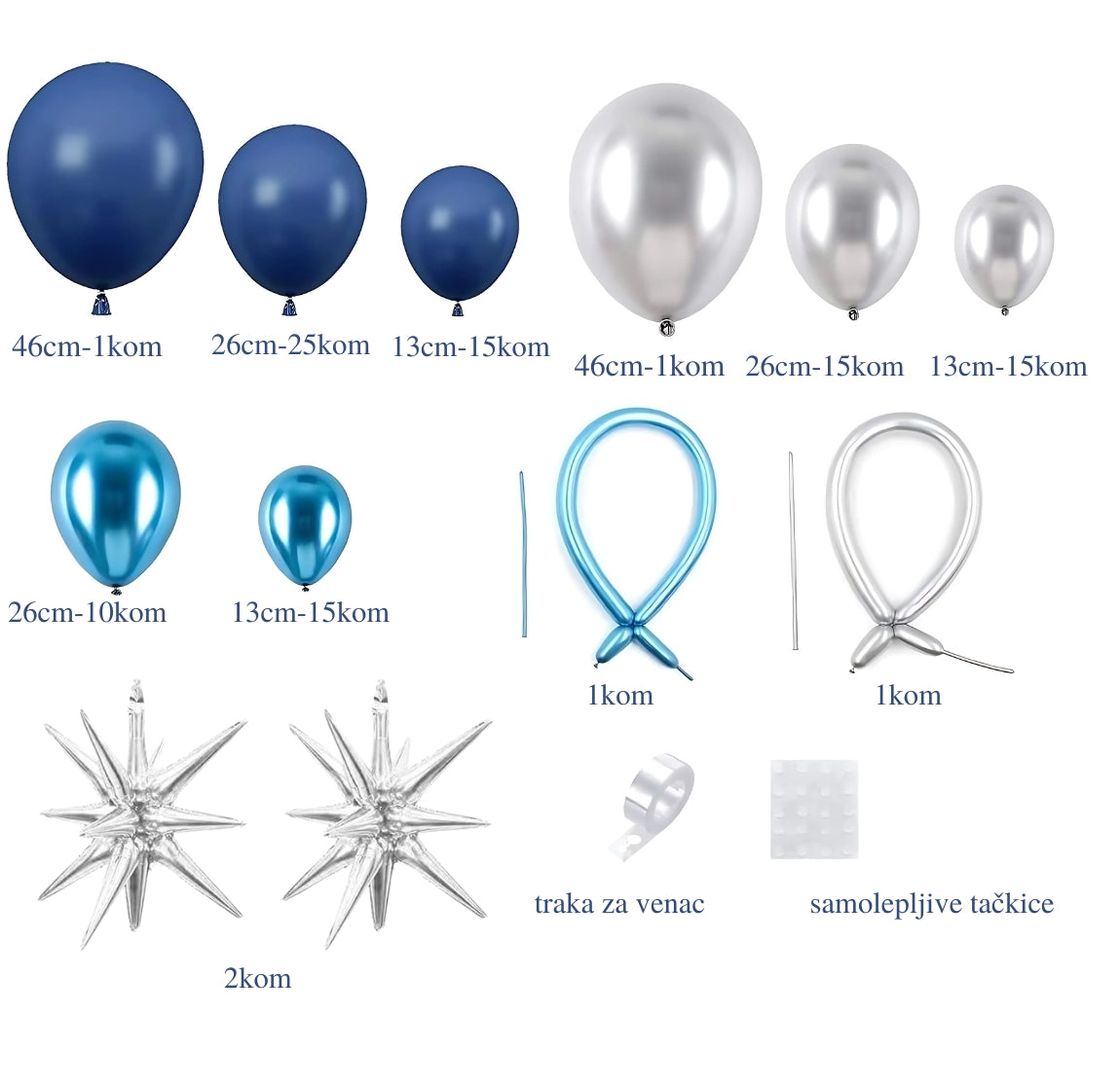 Svemir party set + Baloni - Prestige