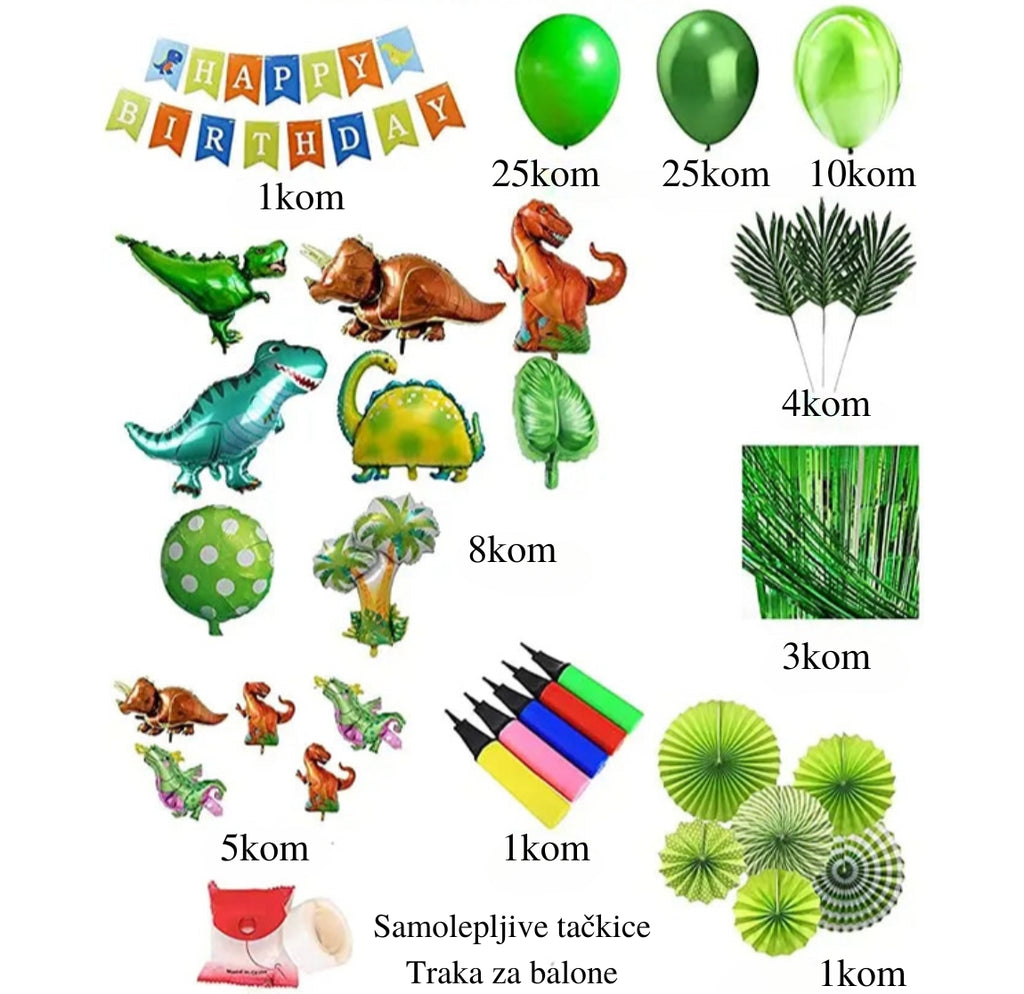 Dino set balona - Prestige