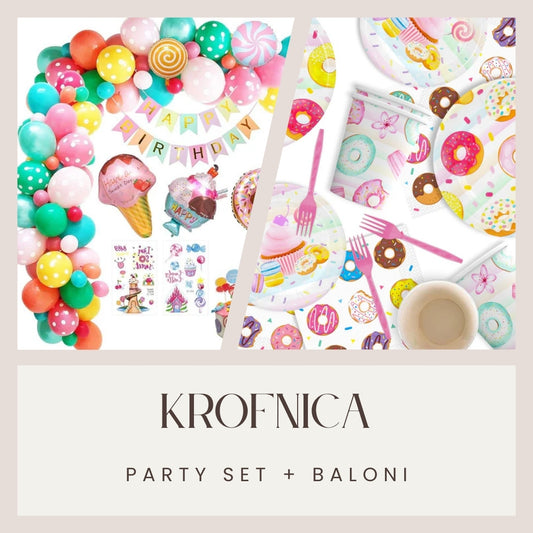 Krofnica party set + Baloni