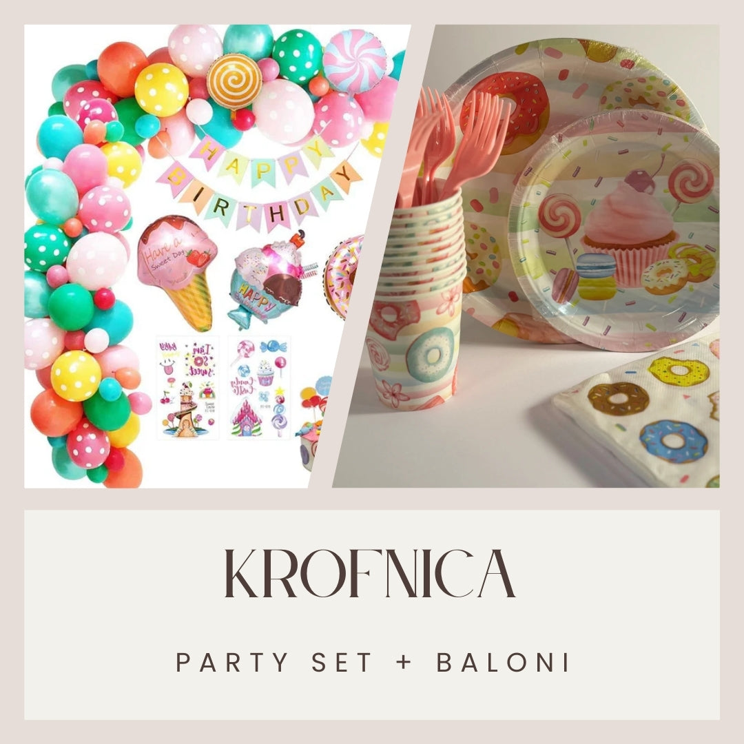 Krofnica party set + Baloni - Prestige