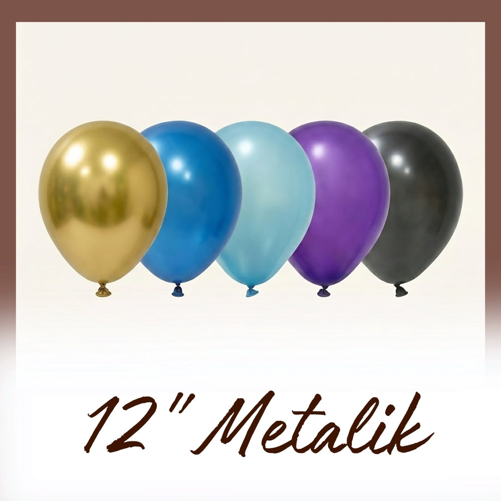 12" Metalik Baloni