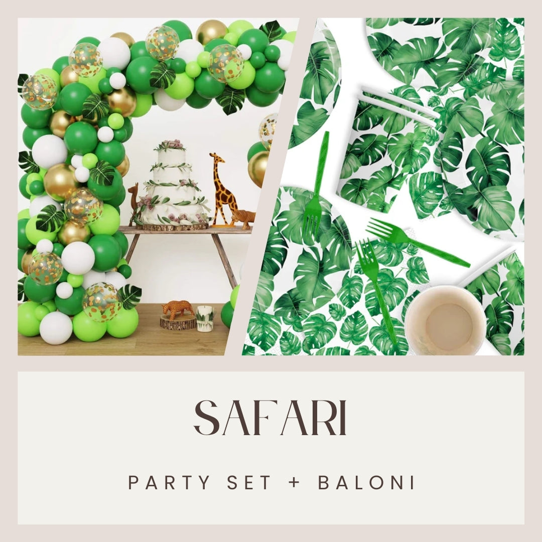 Safari party set + Baloni