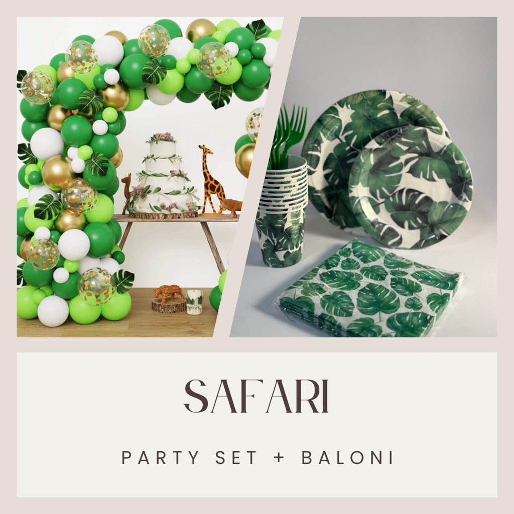 Safari party set + Baloni - Prestige