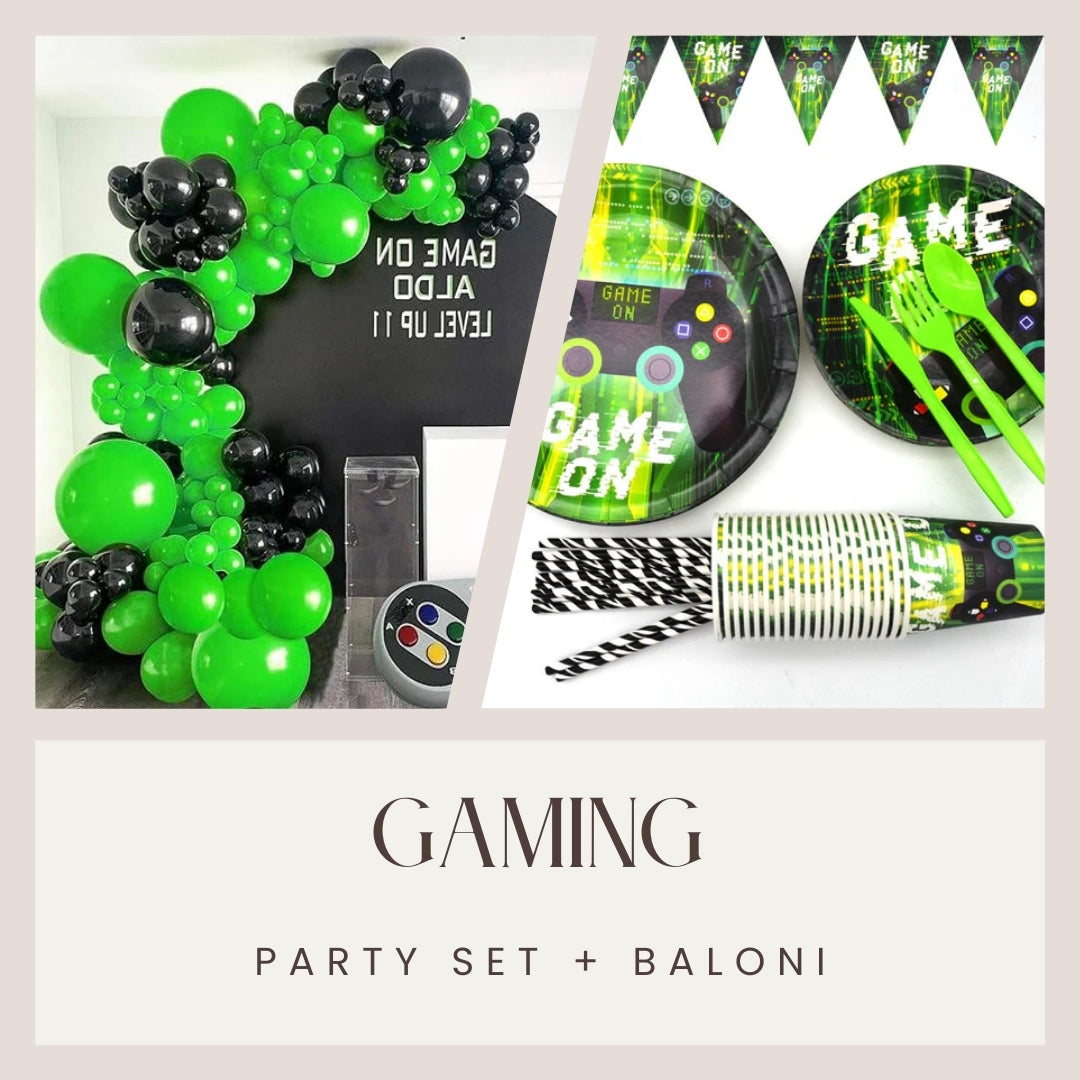 Gaming party set + Baloni