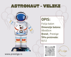 Astronaut folija balon 88cm