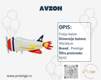 Avion folija balon 99cm