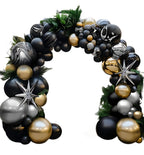 Crni mermerni baloni u dekoraciji – set balona za elegantne proslave i rođendane