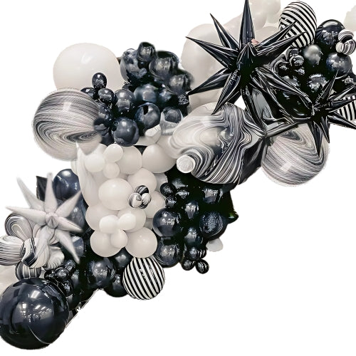 Crno-beli mermerni baloni – dekoracija za luksuzne i svečane proslave - Prestige