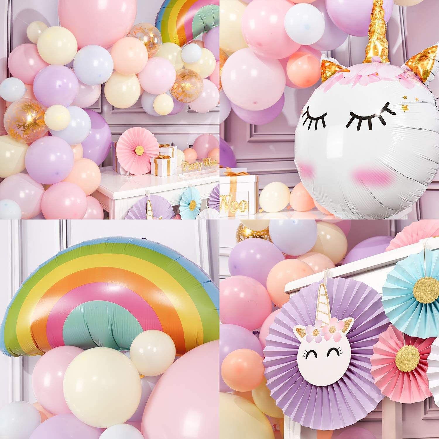 Nežni jednorog set balona - Prestige