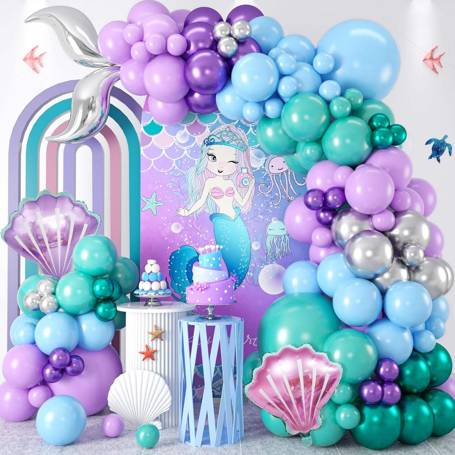 Sirena party set + Baloni - Prestige