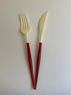 Bordo- beli set 16 kom - Prestige