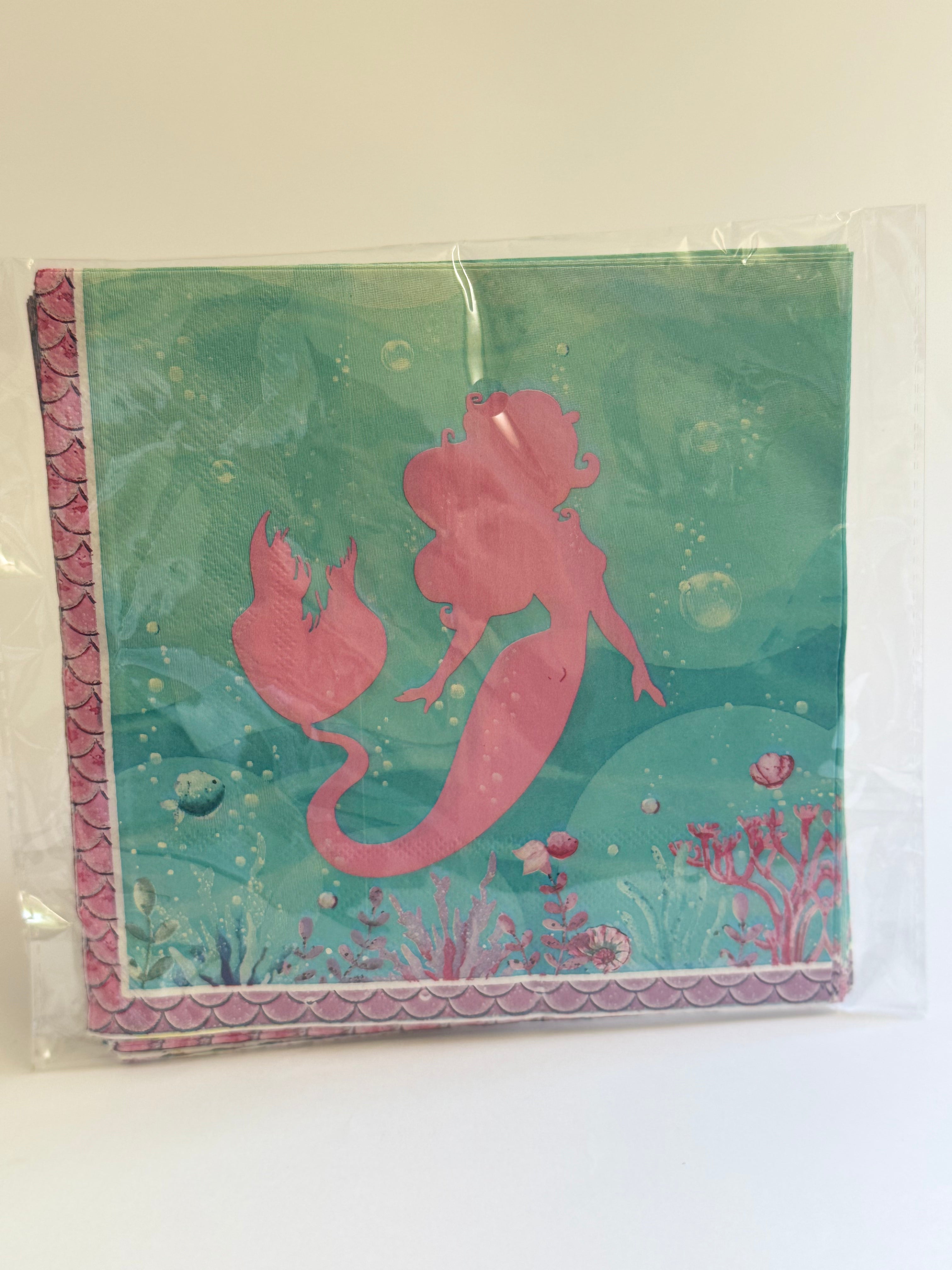 Salvete Mala sirena za rođendanske proslave – 20 kom