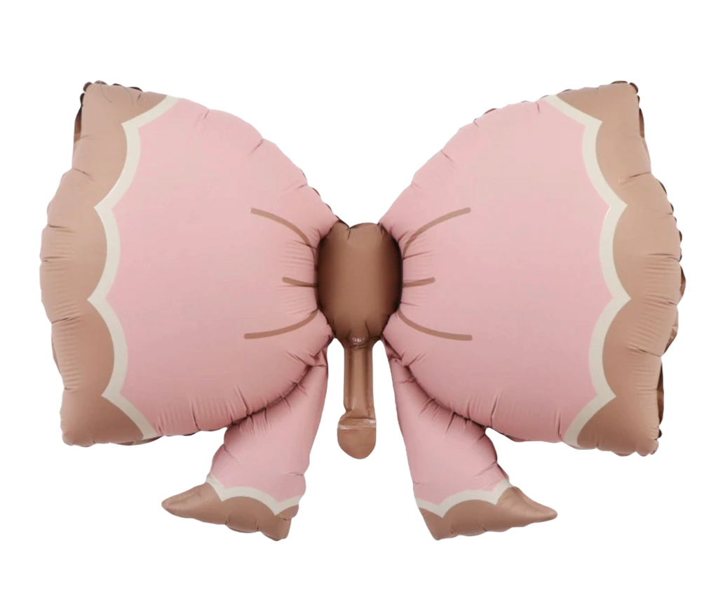 Pastelno roze mašna balon 91cm