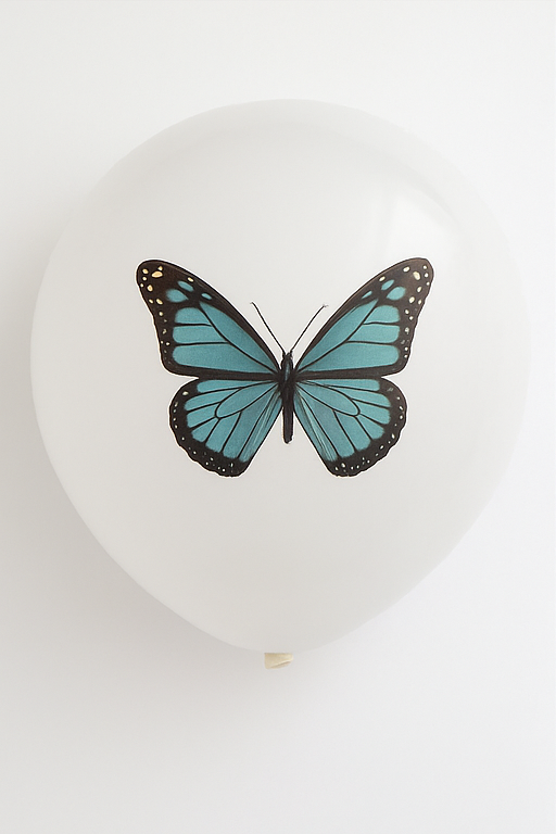baloni za rodjendan i proslave – leptir latex baloni - 18 kom