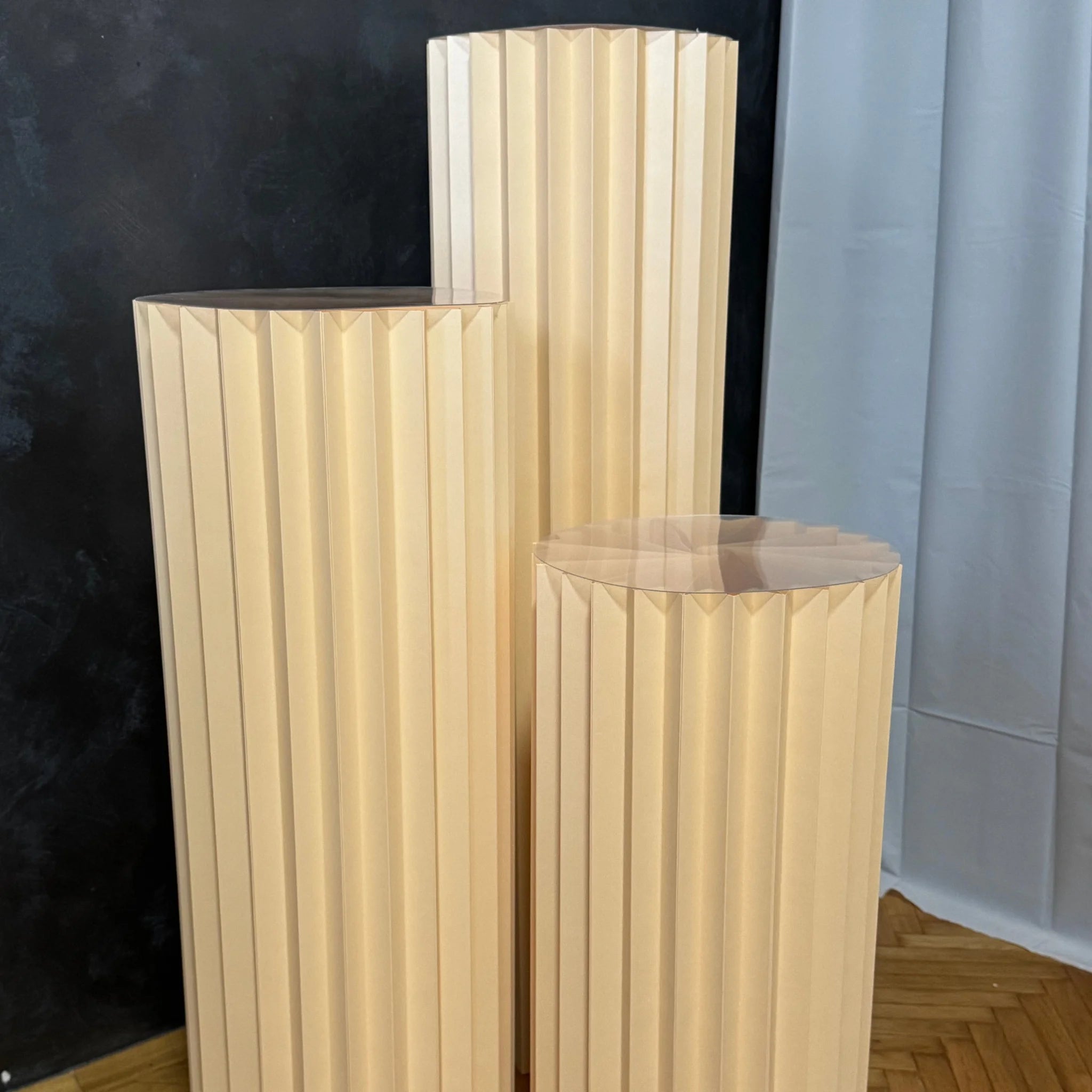 sampanjac boja origami papirnog stola za dekoraciju rodjendana