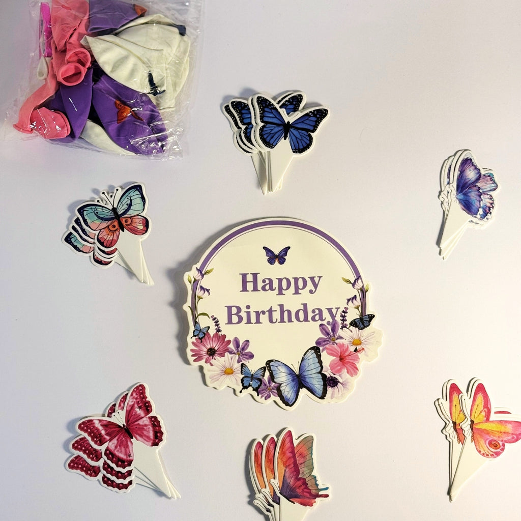 toperi za tortu deciji rodjendan leptir rozi