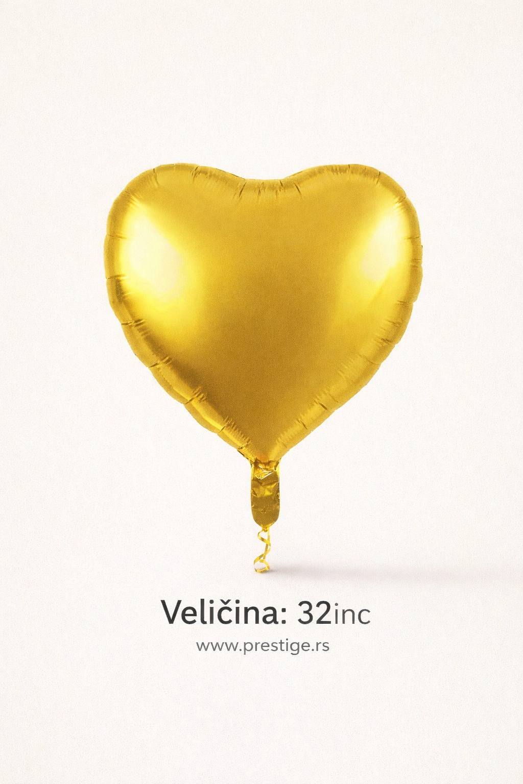 zlatni folija balon srce 32 inca 81cm dekoracija